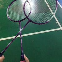 Photo taken at Diamond-Badminton court by MAI A. on 7/28/2017
