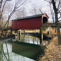 Photo taken at Sugar Creek Covered Bridge by Amer M. on 12/24/2019
