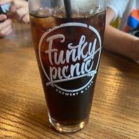 Photo taken at Funky Picnic Brewery &amp;amp; Café by Melissa P. on 7/13/2023