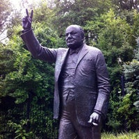 Photo taken at Sir Winston Churchill Statue by Brian F. on 7/13/2013