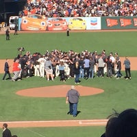Photo taken at Oracle Park Fan Zone by Sarah S. on 10/2/2016