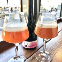 Photo taken at Wild Beer at Wapping Wharf by Alex D. on 2/27/2022