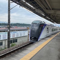 Photo taken at Nirasaki Station by たなか on 7/14/2023