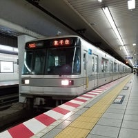 Photo taken at Hibiya Line Ningyocho Station (H14) by ahonen1997 on 8/18/2017
