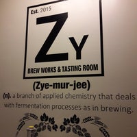 Photo taken at Zymurgy Brew Works &amp;amp; Tap Room by Koll E. on 3/17/2019