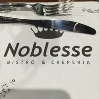 Photo taken at Noblesse Bistrô &amp;amp; Creperia by Cesar M. on 6/18/2015