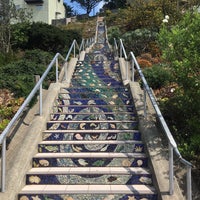 Photo taken at Golden Gate Heights Mosaic Stairway by K on 8/27/2018