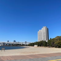 Photo taken at Odaiba Beach by K on 3/8/2024