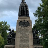 Photo taken at Friedrich Wilhelm von Steuben Statue by Raymond C. on 9/1/2019