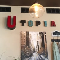 Photo taken at Utopia Frozen Yogurt and Coffee House by Chris P. on 5/29/2016