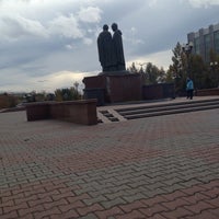 Photo taken at Памятник Петру и Февронии by Vitaly S. on 10/9/2013