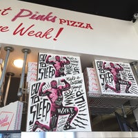 Photo taken at Pink&amp;#39;s Pizza by theneener on 1/24/2015