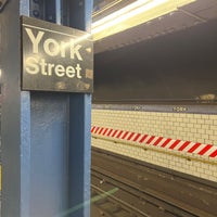 Photo taken at MTA Subway - York St (F) by Gabriele M. on 10/8/2022