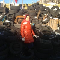 Photo taken at International tent - Euromaidan by Anna T. on 1/24/2014
