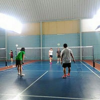 Photo taken at The Rackets Badminton Court by Dave D. on 6/18/2015