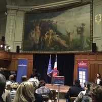 Photo taken at Amphitheâtre Richelieu de la Sorbonne by Renaud F. on 1/23/2017