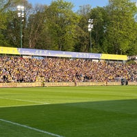 Photo taken at Stade Joseph Marien by Geoffrey B. on 4/24/2022
