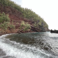 Photo taken at Red Sand Beach by lino b. on 9/3/2021