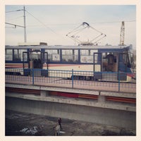 Photo taken at Станція швидкісного трамваю «Троєщина-2» by Ozverusha on 10/25/2012