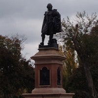 Photo taken at William Shakespeare Statue by Michael C. on 11/2/2013