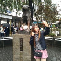 Photo taken at Hachiko Statue by jibby n. on 10/7/2017