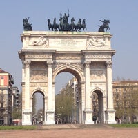 Photo taken at Arco della Pace by Barbora J. on 4/18/2013