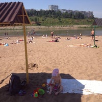 Photo taken at Городской пляж by Maria 👣 V. on 6/17/2016
