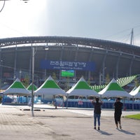 Photo taken at Jeonju World Cup Stadium by ru58mag on 8/16/2019