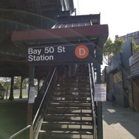 Photo taken at MTA Subway - Bay 50th St (D) by Tyler J. on 10/1/2019