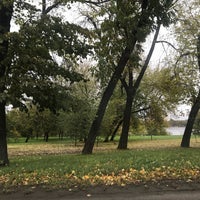 Photo taken at Парк напротив Обуховской обороны д. 17 by Victoria K. on 10/10/2018