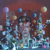 Photo taken at David Bowie Mural by Fabiano M. on 1/13/2018