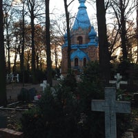 Photo taken at Russisch-orthodoxe Heilige Konstantin und Helena Kirche &amp;amp; Friedhof by Abt Daniil I. on 11/9/2013