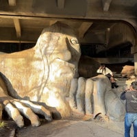 Photo taken at The Fremont Troll by Landon H. on 1/19/2024