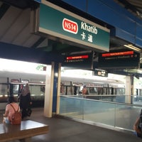 Photo taken at Khatib MRT Station (NS14) by Cedrick Z. on 8/25/2018
