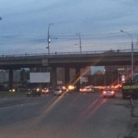 Photo taken at Путепровод по Октябрьской магистрали by Yulia on 6/26/2016