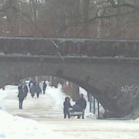 Photo taken at Ж/д мост в Удельном парке by Елена К. on 3/30/2013