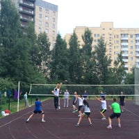Photo taken at Футбольное поле у школы №601 by Саша К. on 7/8/2015