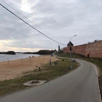 Photo taken at Кремлёвский пляж by Ira S. on 2/22/2020