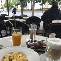 Photo taken at Café du Trocadéro by Sasha V. on 5/7/2017