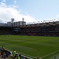 Photo taken at Vicarage Road Stadium by Fhad Q. on 9/15/2019