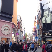 Photo taken at Myeongdong Street by orenGie on 3/11/2015