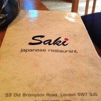 Photo taken at Saki Japanese Restaurant by Fabíola L. on 5/11/2013