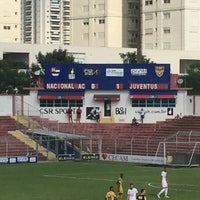 Photo taken at Estádio Nicolau Alayon by Thomas V. on 3/30/2019