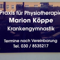Photo taken at Marion Köppe Physiotherapie by Sebastian S. on 2/25/2014