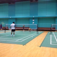 Photo taken at RBSC Badminton Court by Lek L. on 12/21/2012