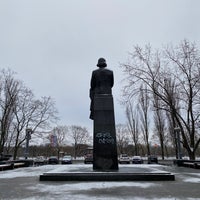 Photo taken at Пам&amp;#39;ятник Миколі Гоголю by Ekaterina on 12/30/2019