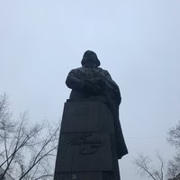 Photo taken at Пам&amp;#39;ятник Миколі Гоголю by Ekaterina on 2/2/2019