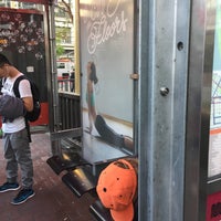 Photo taken at MUNI Bus Stop - 5th &amp;amp; Market by Annie on 4/30/2016