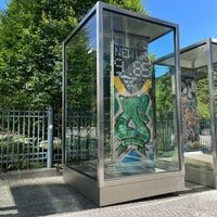 Photo taken at Berlin Wall Brussels by Chihiro T. on 8/3/2022