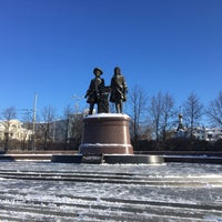 Photo taken at Памятник Татищеву и де Геннину by Alex B. on 2/9/2020